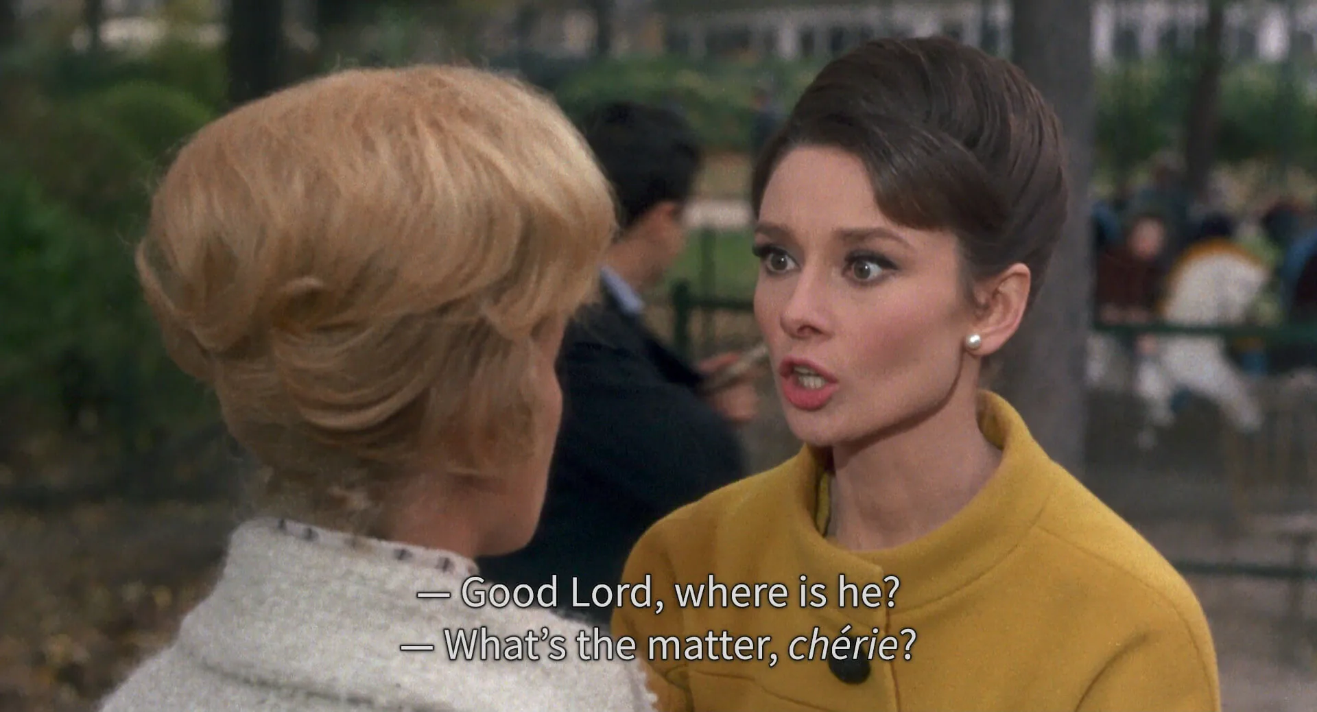 An example of subtitles from the 1963 movie Charade